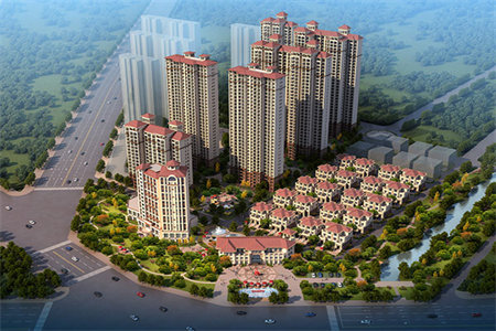 富翔庄园三室两厅121平米简装修出售